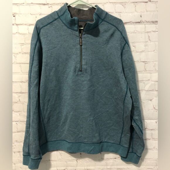 Tommy Bahama Blue Reversible Sweater Men's Sz XL - Picture 1 of 6